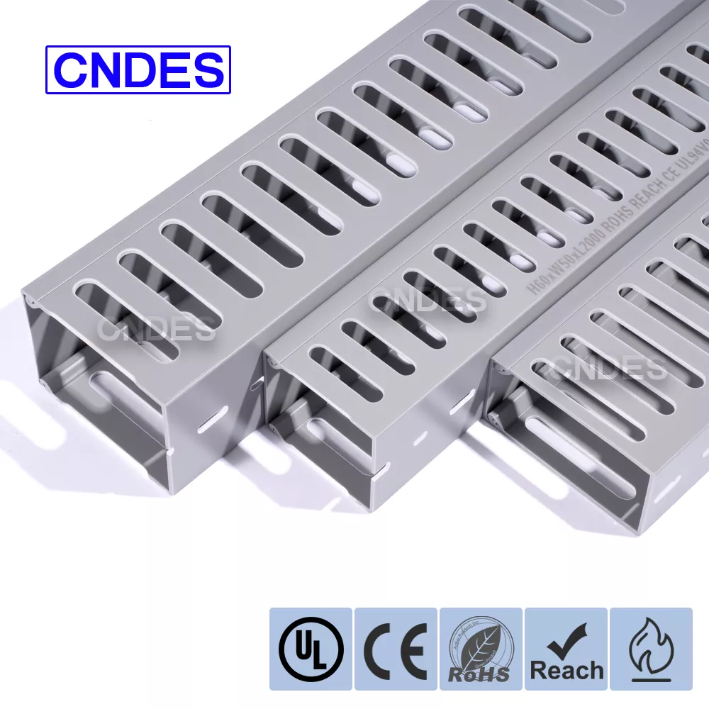 Goulotte de câblage à fente fermée en PVC